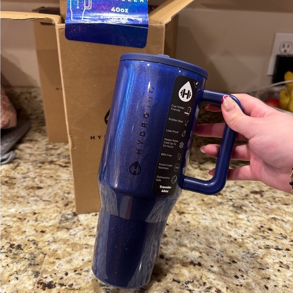 HydroJug Glam Blue Traveler Bottle - Picture 5 of 7